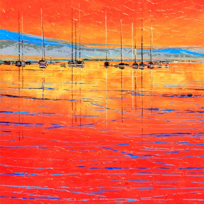 Sunset over Yachts